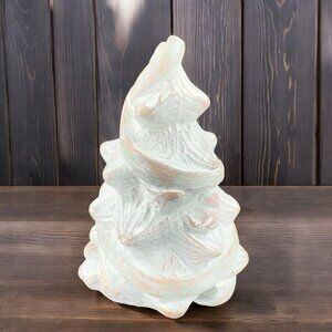 Retired 1996 ISABEL BLOOM Festival Christmas Tree Hand Made Figurine With Bird